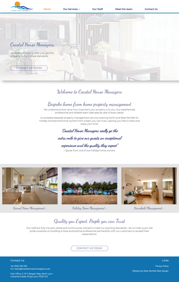 coastalhousemanagers.co.uk screenshot