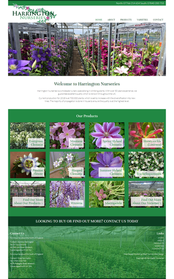 harringtonnurseries.co.uk screenshot