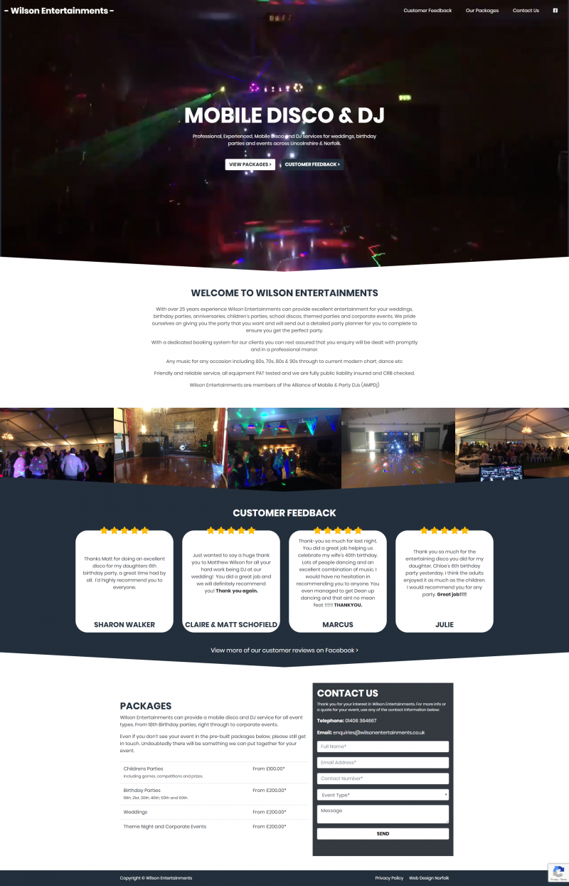 wilsonentertainments screenshot